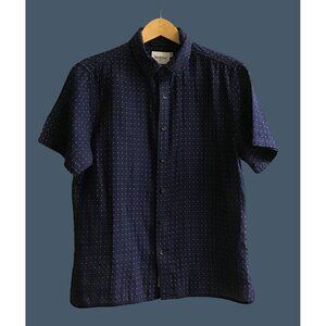 GOODIELLOW- BLUE /WHITE PATTERN STANDARD FIT MENS SHIRT SIZE MEDIUM